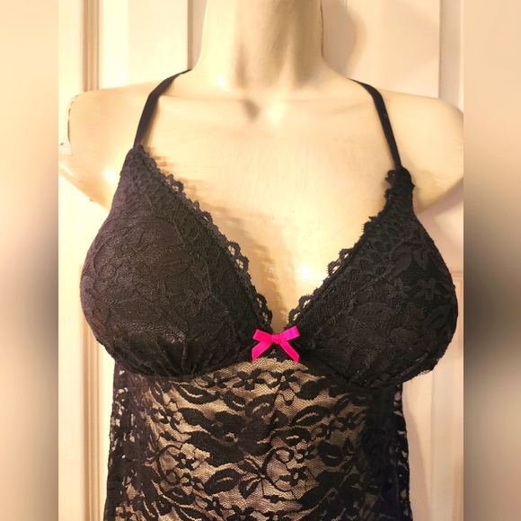 Black Lace Chemise Gilligan & O'Malley - Picture 6 of 14